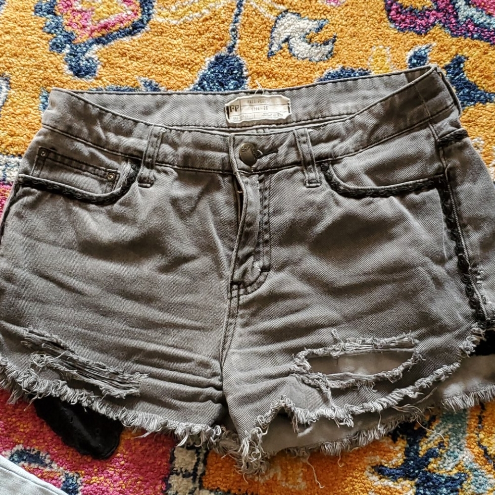 Free People Jean Shorts - Picture 2 of 10